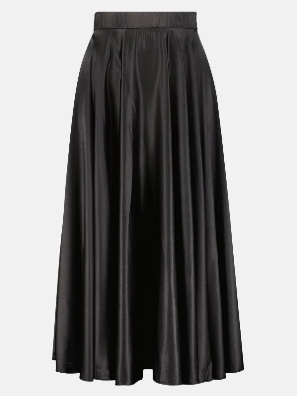 Saphire 100% Silk Skirt denim skirt classic