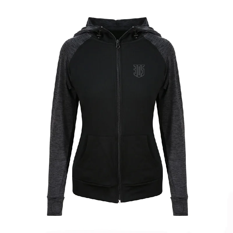 Shield Performance Lite Womens Full Zip Hoody Hoodie with Tie-Dye Psychedelic Retro