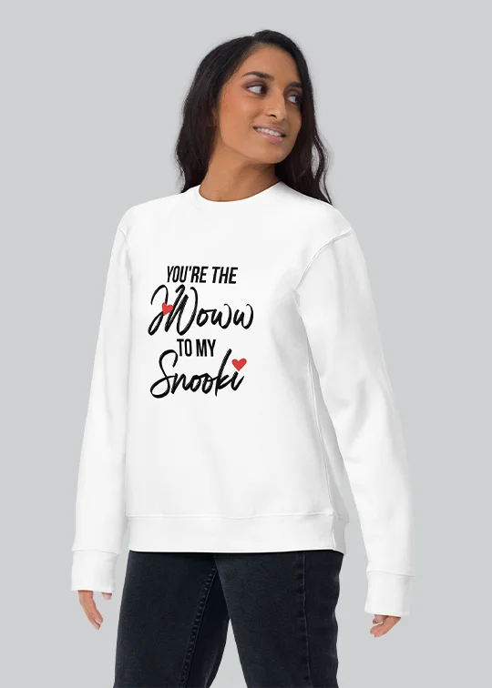 JWoww to my Snooki Crewneck Sweatshirt Hoodie with Print Artistic Unique