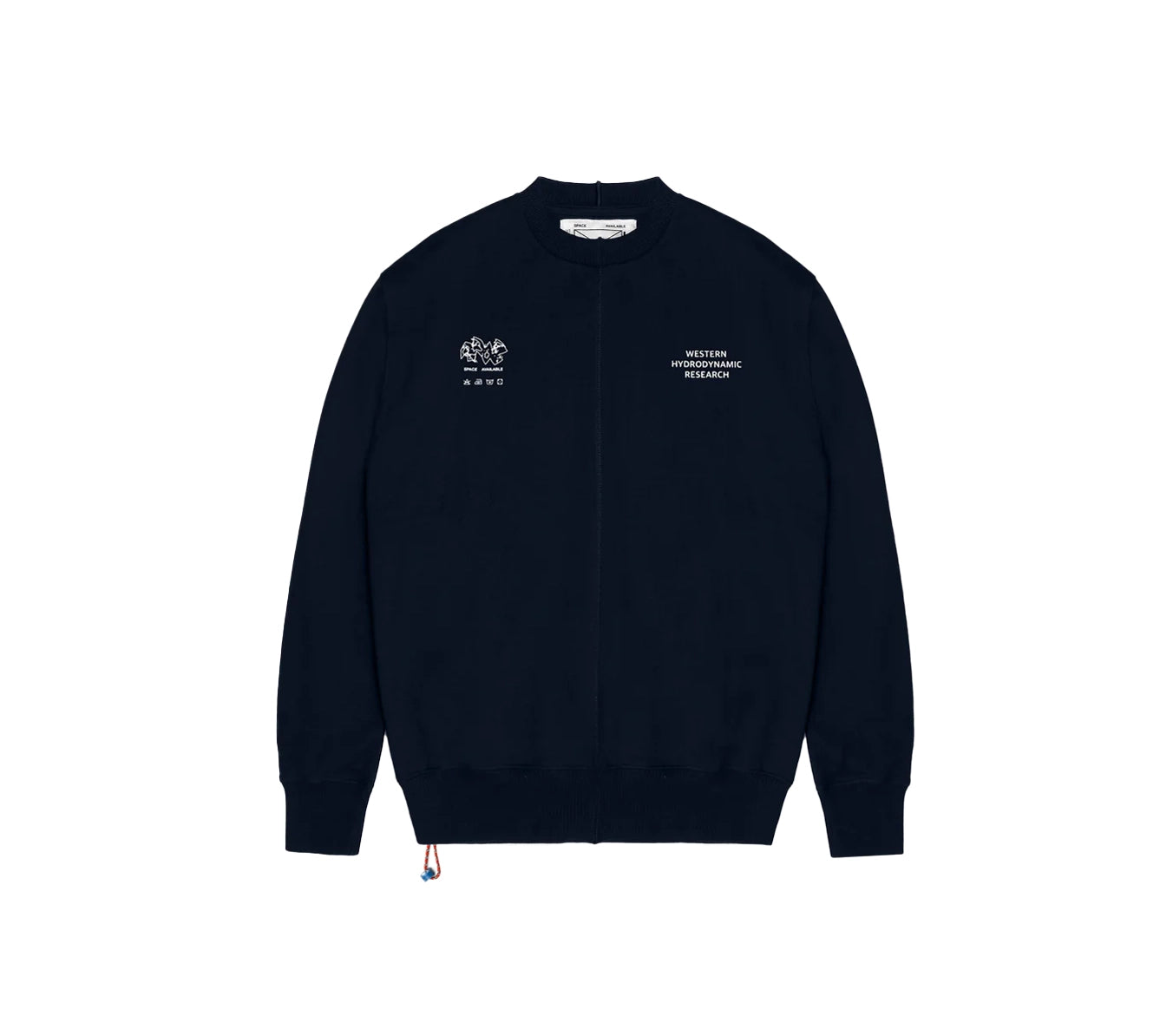 Space Available X Western Hydrodynamics Research Upcycled Logo Sweatshirt - Navy Hoodie with Rhinestones Sparkly Elegant Space Available X Western Hydrodynamics Research Upcycled Logo Sweatshirt - Navy Hoodie with Rhinestones Sparkly Elegant