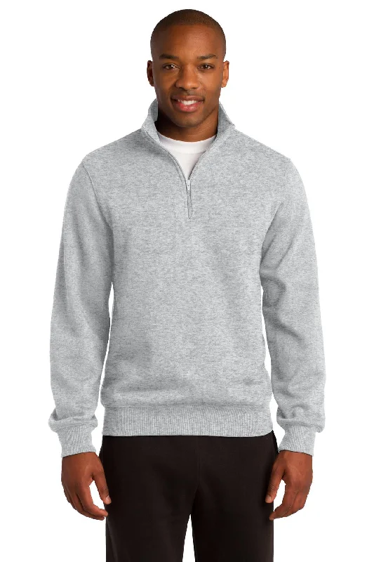 Sport-Tek 1/4-Zip Sweatshirt. ST253 Hoodie with Mock Neck Collared Structured