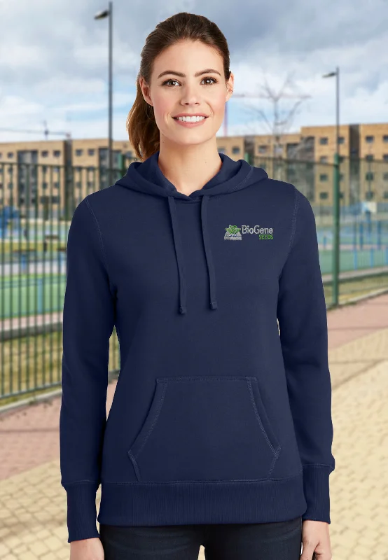 Sport-Tek® Ladies Pullover Hooded Sweatshirt Hoodie with Belted Waist Structured Tailored