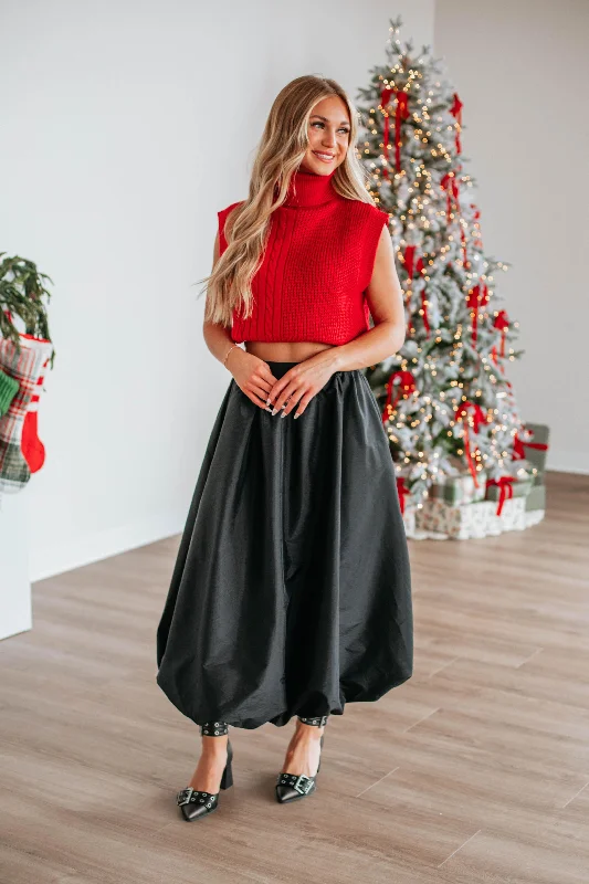 Stop & Stare Skirt - Black cashmere skirt soft