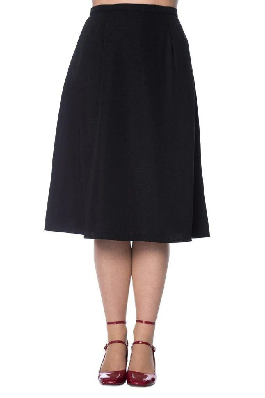 Sue-Ellen Bias Cut Skirt elastic waist skirt