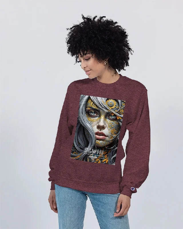 Sweet Silver Yellow Flower Grey Hair sister.[Part three] Unisex Sweatshirt | Champion Hoodie Sweatshirt Pullover