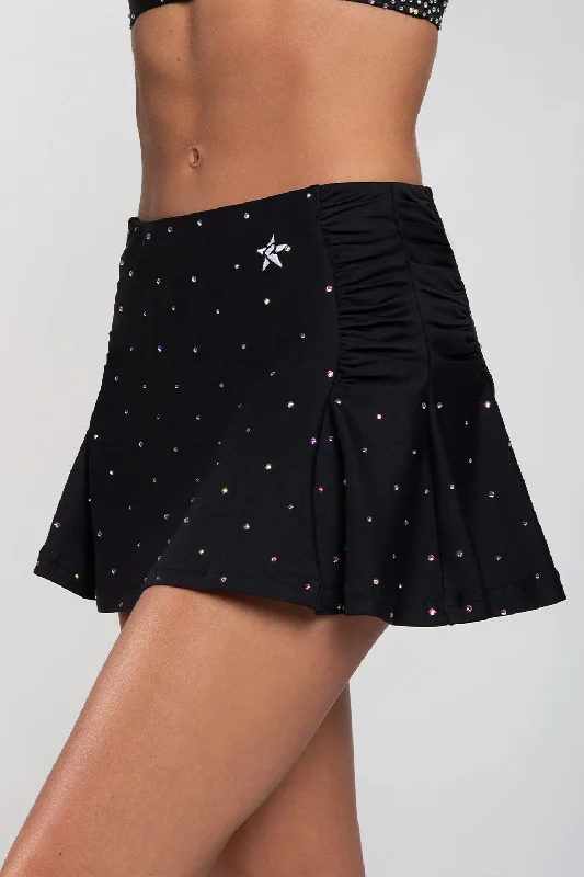 Swift Skirt in Black velvet skirt luxurious