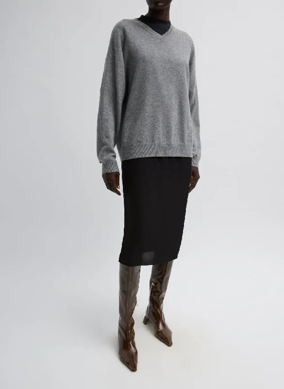 The Slip Skirt leather skirt sleek