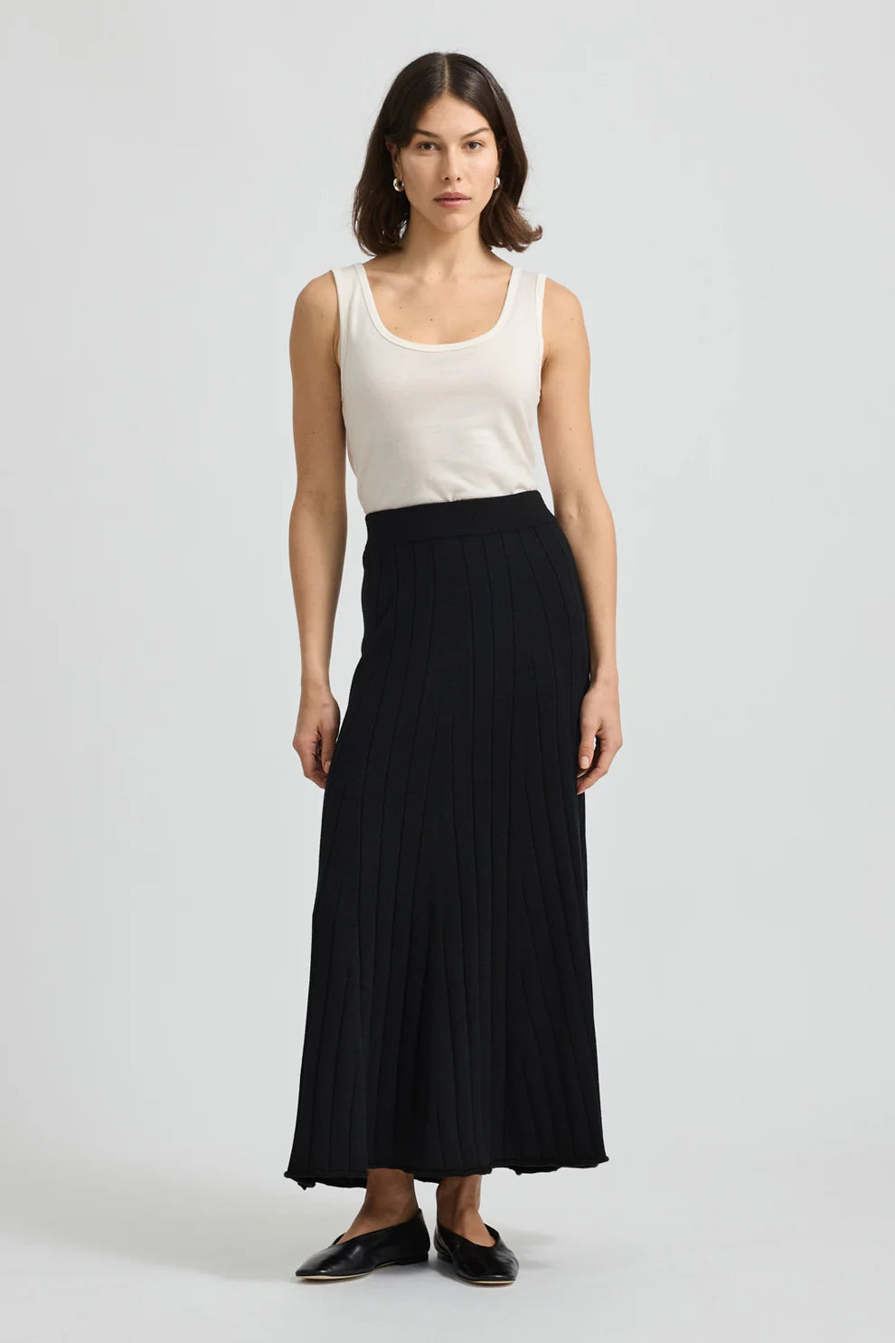 TOORALLIE Fine Rib Skirt tulle skirt dreamy