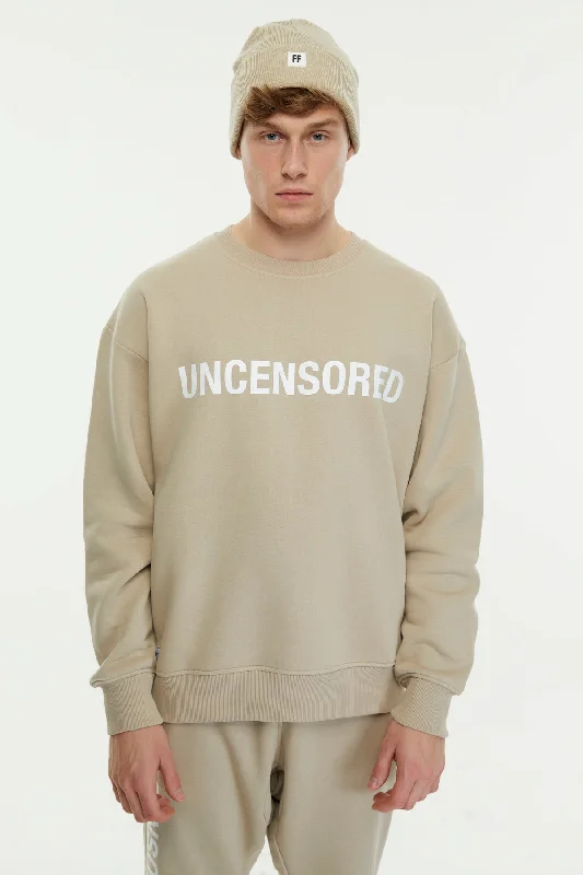 Uncensored / Sweatshirt Hoodie with Cropped Fit Short Trendy