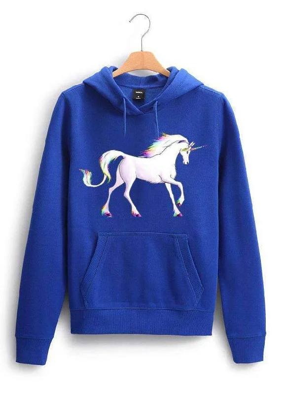 Unicorn 2  WOMEN HOODIE Hoodie with Rhinestones Sparkly Elegant