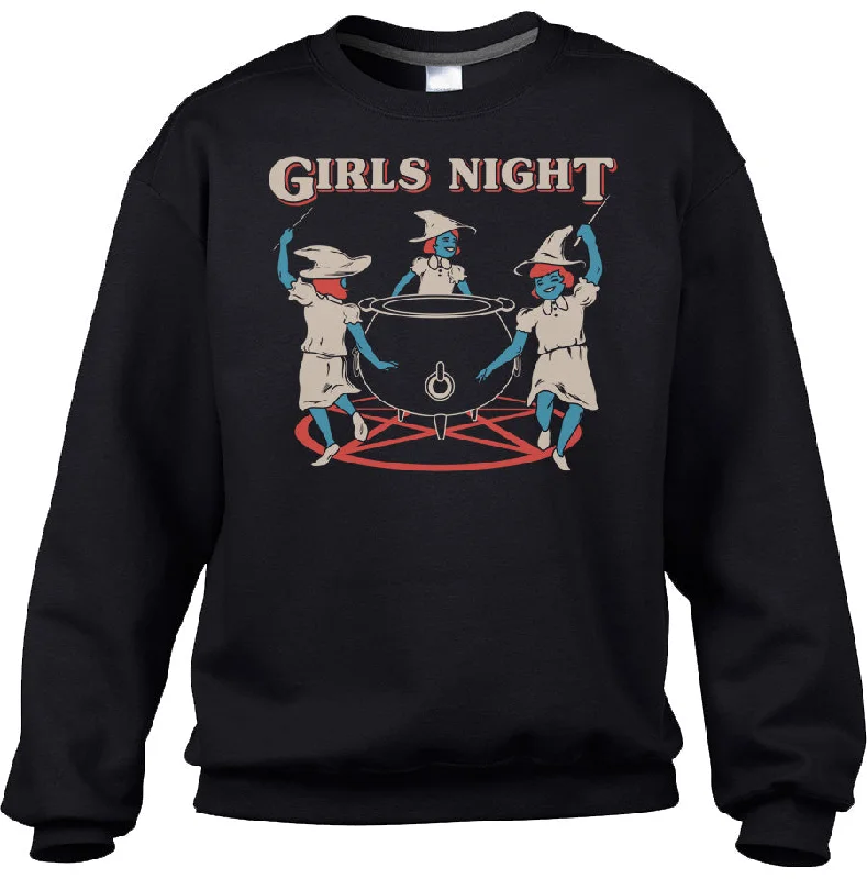 Unisex Girls Night Witches Sweatshirt Hoodie with Earth Tones Natural Calm