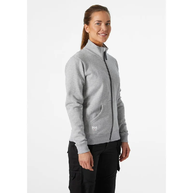 HELLY HANSEN 79321 WOMEN'S CLASSIC ZIP SWEATSHIRT Hoodie with Tied Waist Feminine Flattering