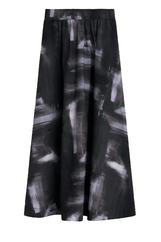 Rodebjer Marla Skirt - Print velvet skirt rich