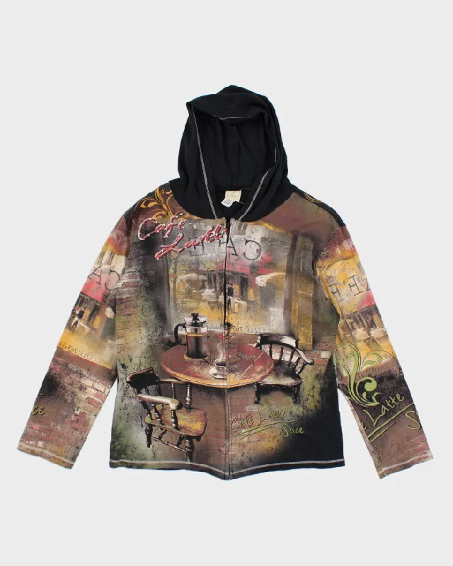 Y2k 00s Women's Jess And Jane Hoodie - M Hoodie with Drop Shoulder Relaxed Streetwear Y2k 00s Women's Jess And Jane Hoodie - M Hoodie with Drop Shoulder Relaxed Streetwear