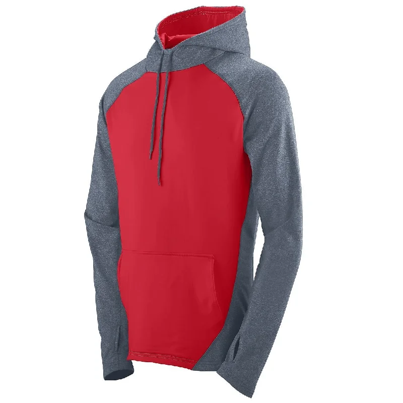 GRAPHITE HEATHER/RED